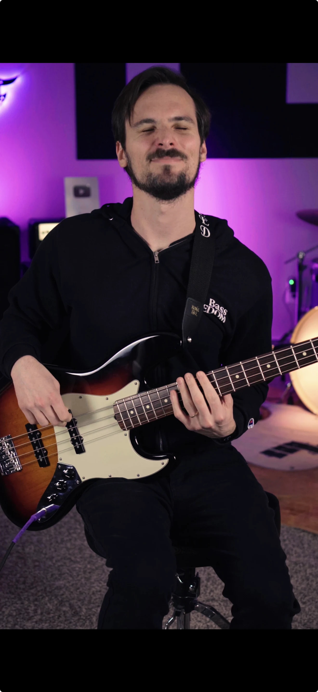 Andrew Freed playing bass